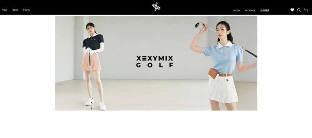 体のラインをきれいに見せられる韓国のゴルフウェアブランドーゼクシィミックス